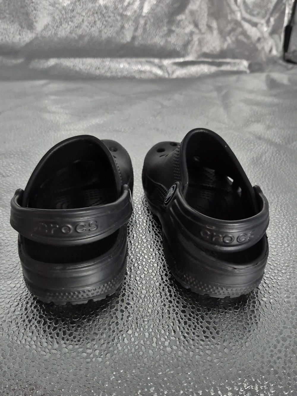CROCS Toddler Size 10 Black Classic Clog - Picture 3 of 5